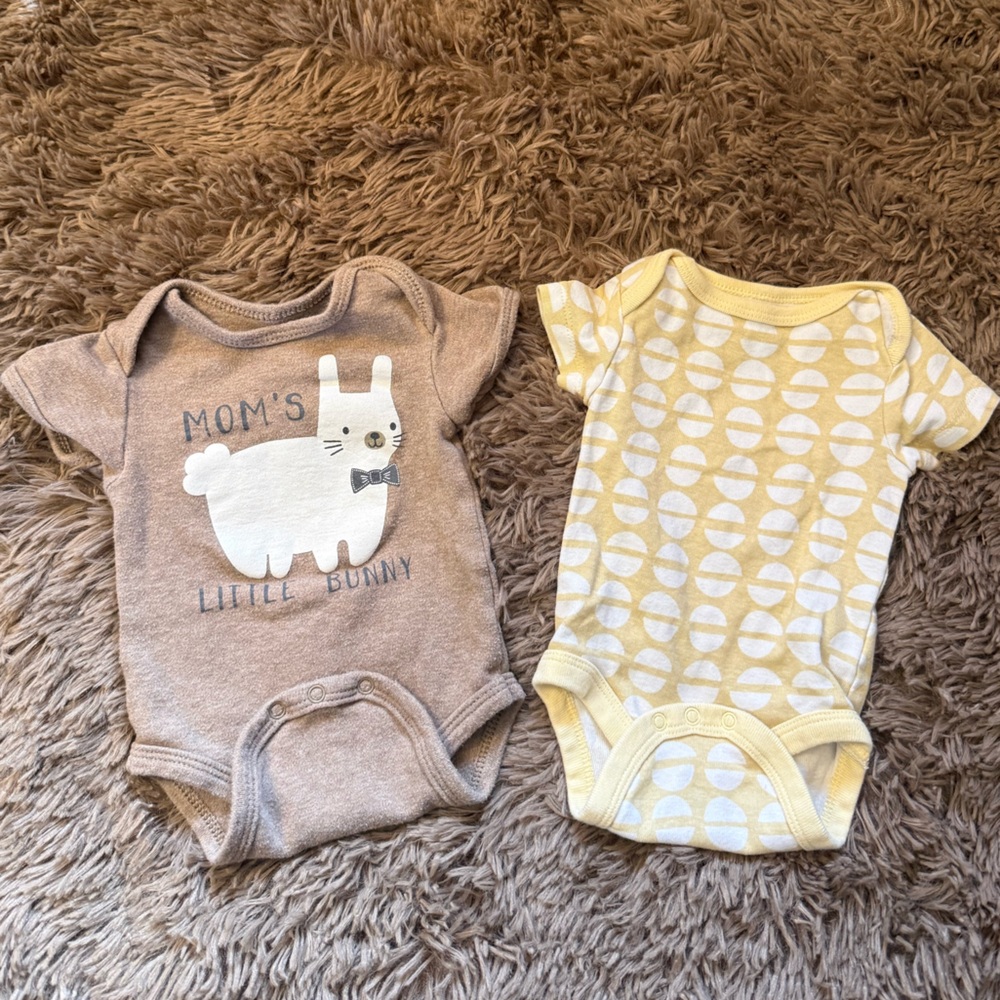 Bundle Baby Easter Clothes/Spring 0-3 Months Easter Egg, Bunny, Chick, Applique - Picture 9 of 13